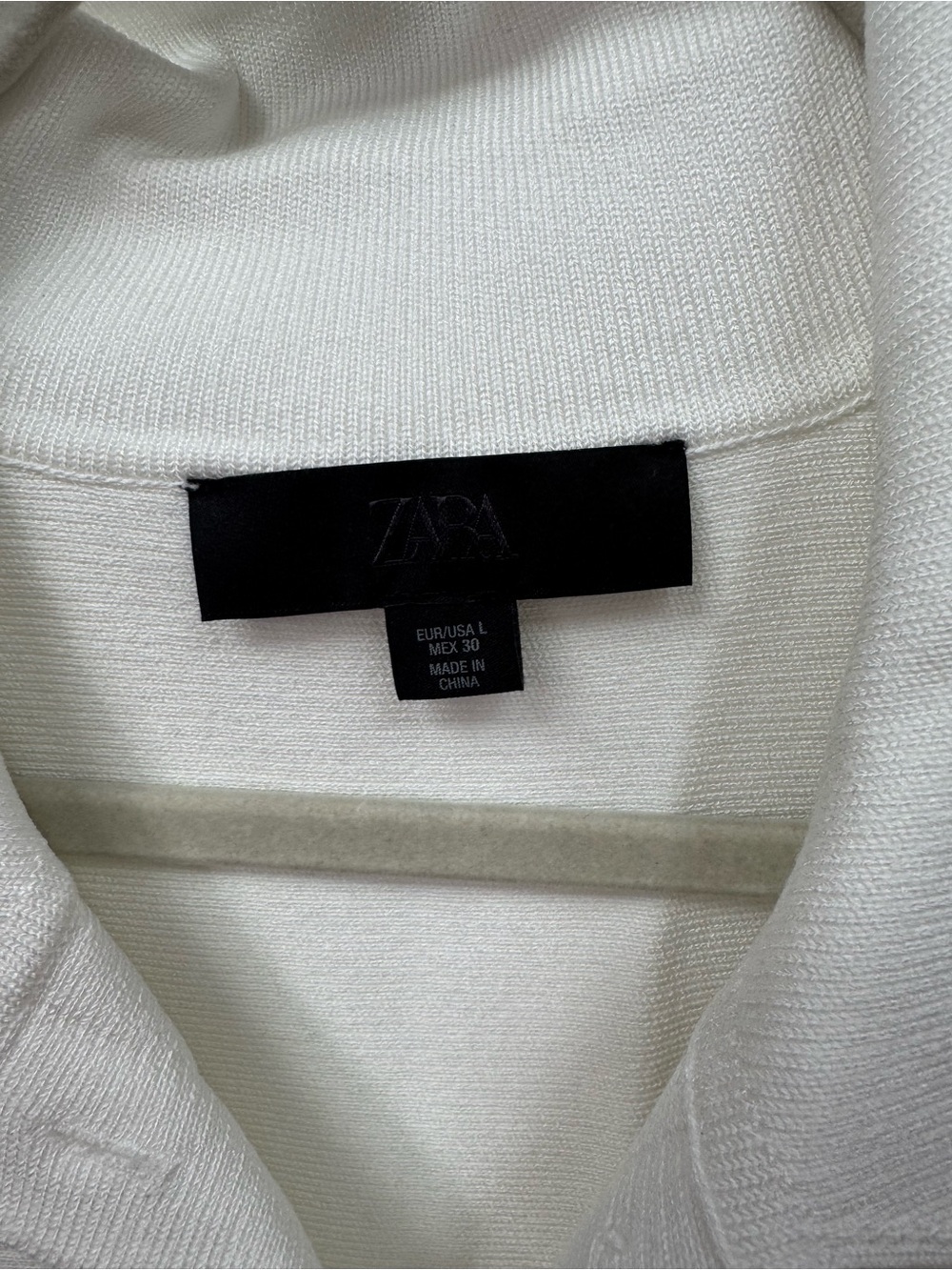 Zara White Sleeveless Peplum Button-Front Top with Pointed Collar - Picture 2 of 4